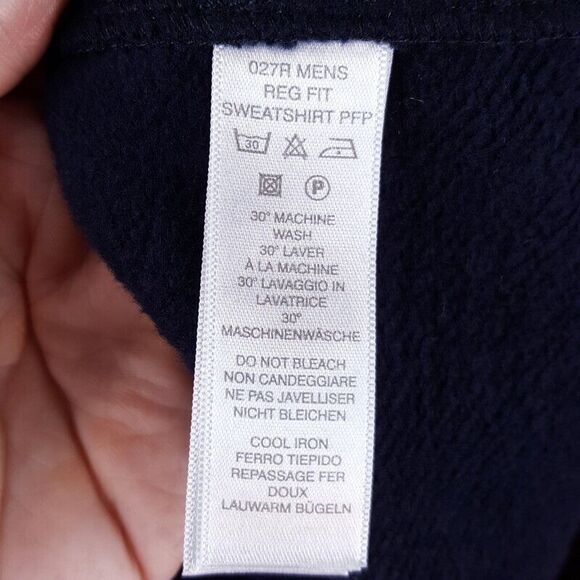 PAUL SMITH Sweatshirt Mens Small Navy Pullover Crew Regular Fit Skull $175 - Picture 5 of 9